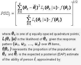 ASVAB – Test Score Precision – Equation 5